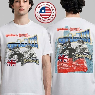 Gridiron x Missing Link Gridlink UK 2026 Tour Schedule Dates Unisex T-Shirt