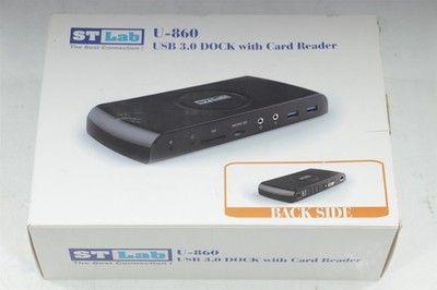 ST-LAB Docking Station ST-U-860 USB3.0 1xHDMI 1Gb Ethernet SD MicroSD 1xDVI