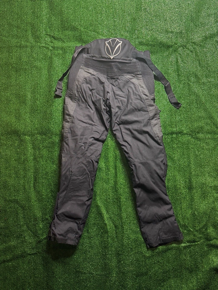 Pantalones de motociclista acolchados negros personalizados XL Foto 2 de 4