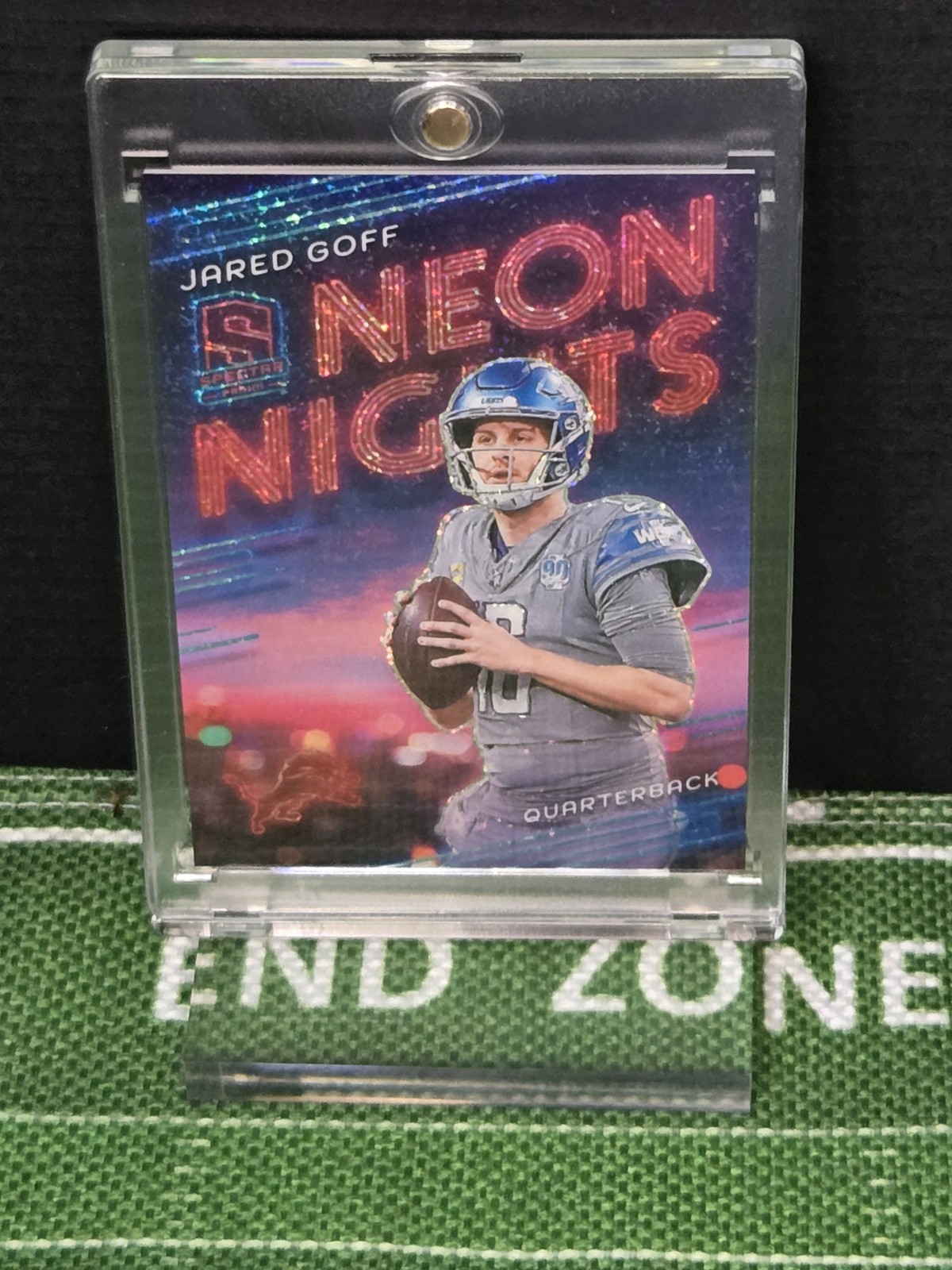 2024 Panini Spectra - Jared Goff #NN-JGF Neon Nights Case Hit (SSP)