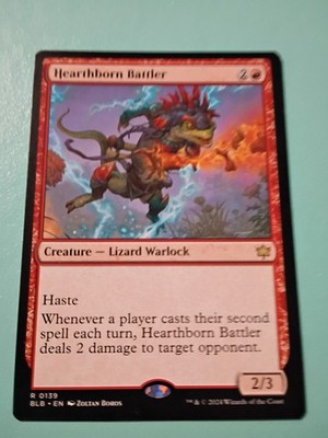Wizards Hearthborn Battler, Creature, Rare, Bloomburrow, 0139, Lizard Warlock