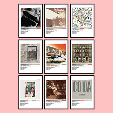 Listing image for LED ZEPPELIN BAND ARTIST ALBUM POSTER COLOUR PALETTE ART MUSIC GIFT