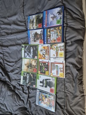 Alte Spielesammlung  PS4, XBOX 360 und PS2. Spiele gebraucht, CDS alle Vorhanden