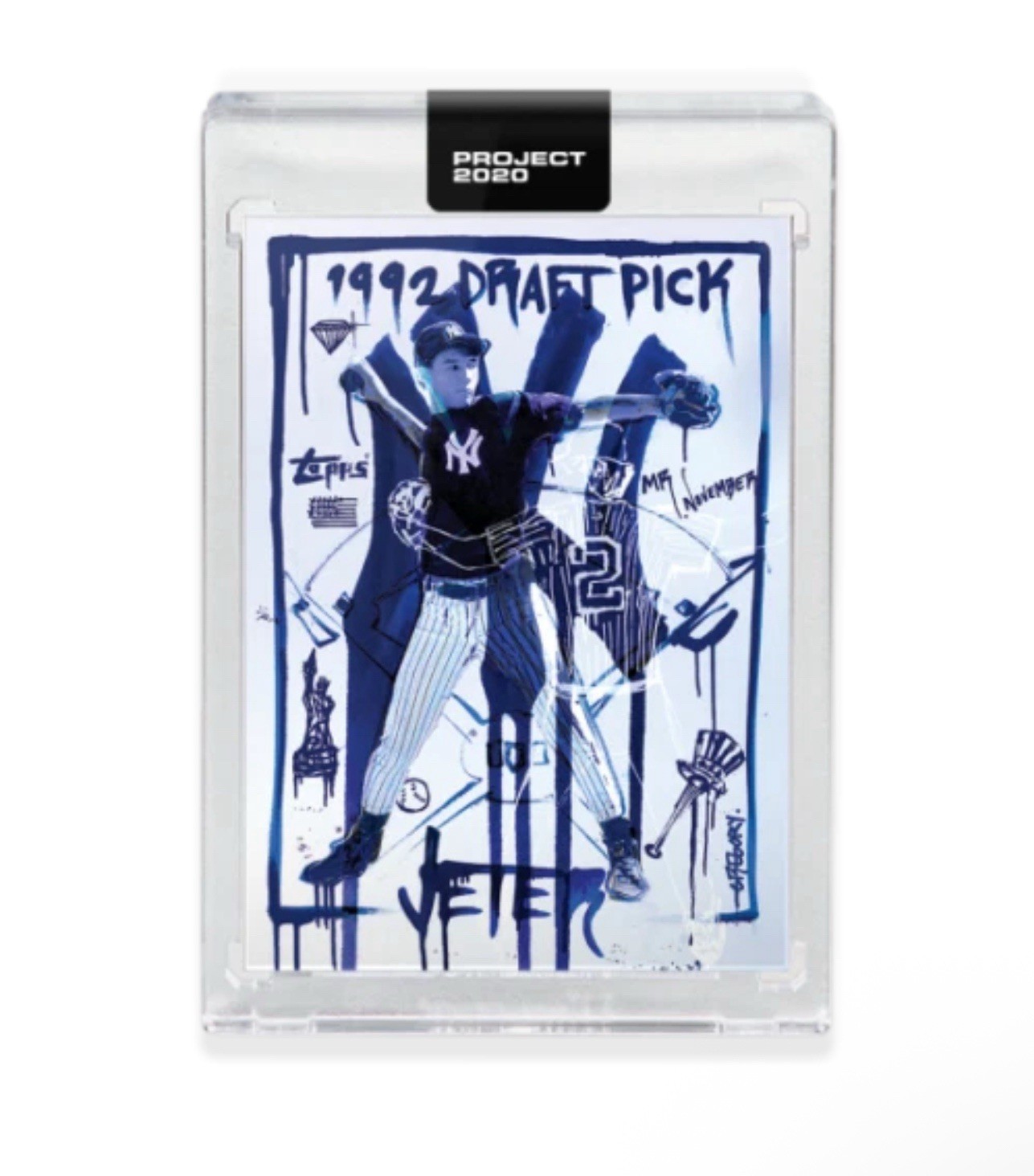 TOPPS PROJECT 2020 - DEREK JETER RC #93 - 1993 Rookie by Gregory SIFF - YANKEES