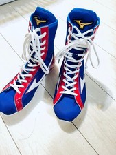 Mizuno Boxing Shoes Blue Red White High Cut US6 ( 24.0 cm ) JAPAN