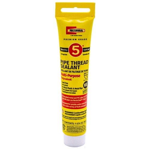 No. 5 Slow Drying Pipe Thread Sealant - 1.75 oz, Ideal for Professionals