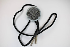 Fleur De Lis Eagle Bolo Tie Metal Medallion B...