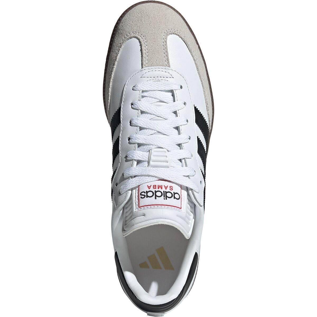 NWT Adidas Samba Indoor Unisex Sneakers White Black Red Size 13 thumbnail 5