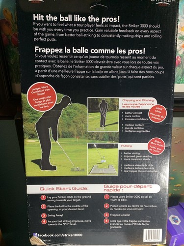 H4 Distribution 3000 Golf-Trainingshilfe – Verbessert Ballkontakt, Schlagfläche & Schwungbahn, Transparent