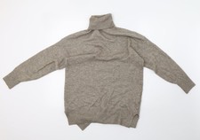 H&M Damen Strick Henley Sweatshirt Grau Gr&ouml;&szlig;e S