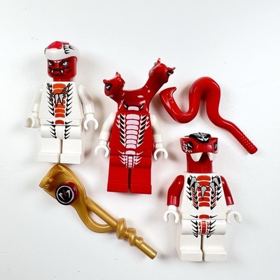 新品 headlockstudio Snake fang ソフビ レッド Lego Ninjago Fangdam Fang-Suei Snappa Fangpyre Red Snake
