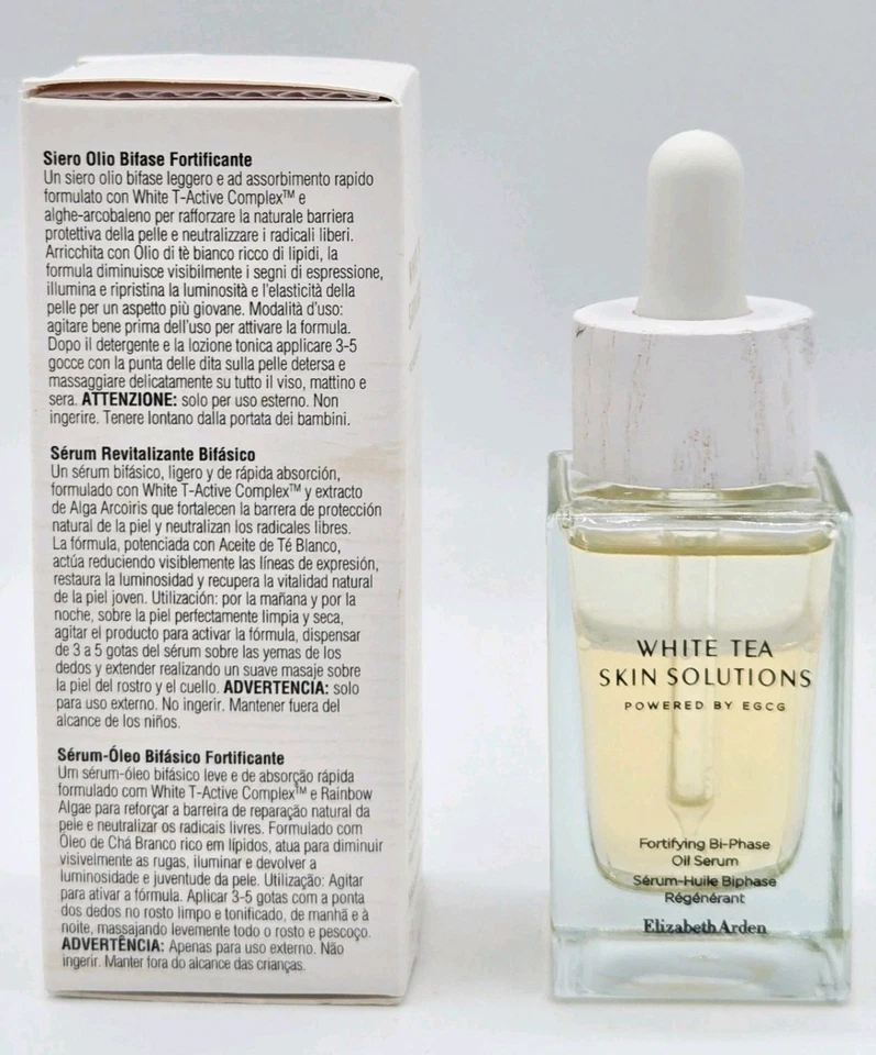 Suero de aceite bifásico fortificante Elizabeth Arden White Tea Skin Solutions 30 ml/1 oz Foto 4 de 4