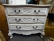 Vintage French Rococo / Louis XV-styled Carved Chest Of Drawers