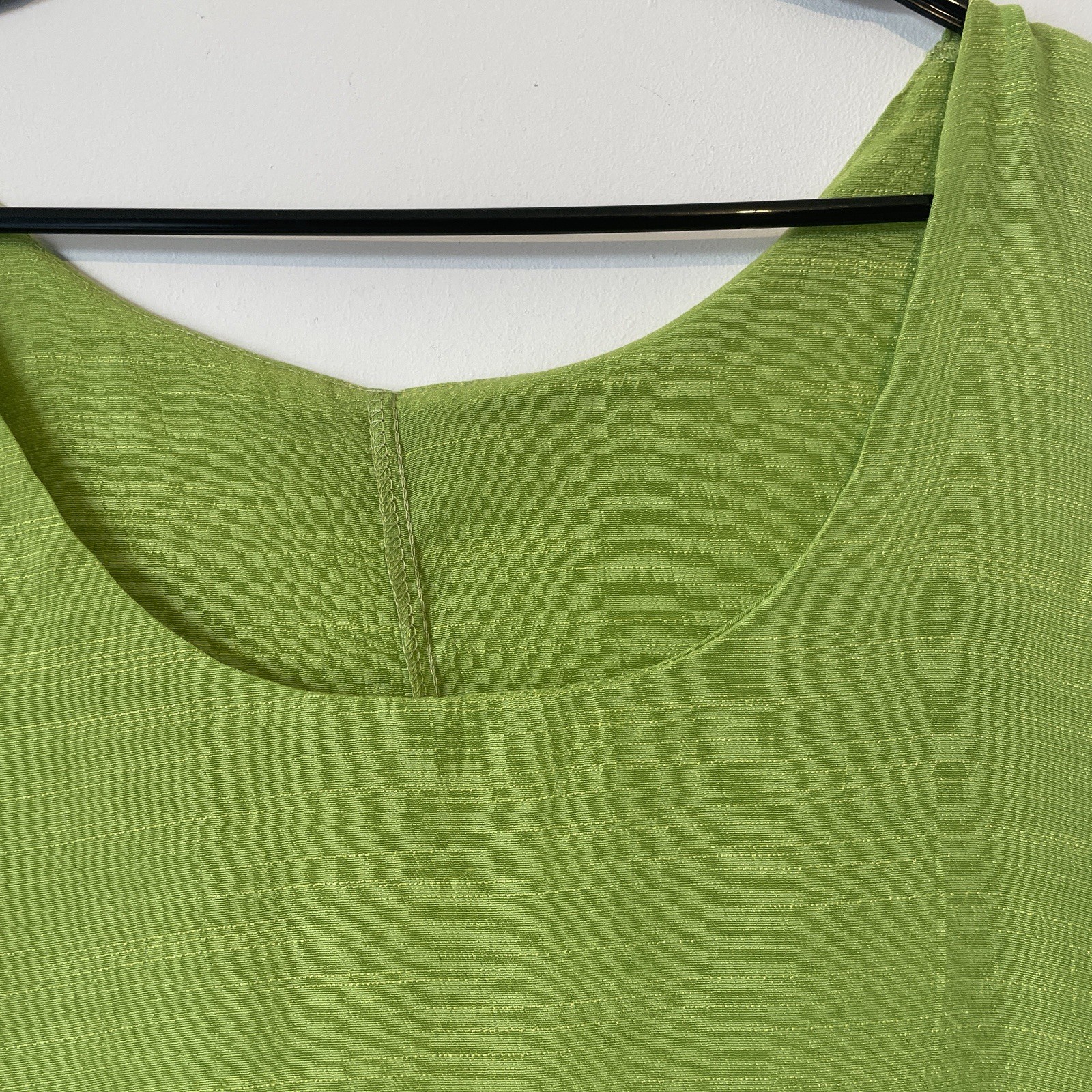 Stunning Chartreuse Tiered Summer Tank Top | Size M (UK 12-14) | Lime Green image 5