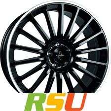 Keskin KT15 Speed black lip polish 8x18" ET30 LK5 112 ML 66.6 Alufelgen 18 Zoll