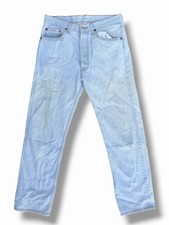Vintage 1994 Levi s 501 Jeans 32x30 Made USA Light Wash Button Fly 90s Denim