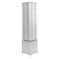 360    Rotating Glasses Storage Display Stand 152p Sunglasses Organizer W/ Wheels