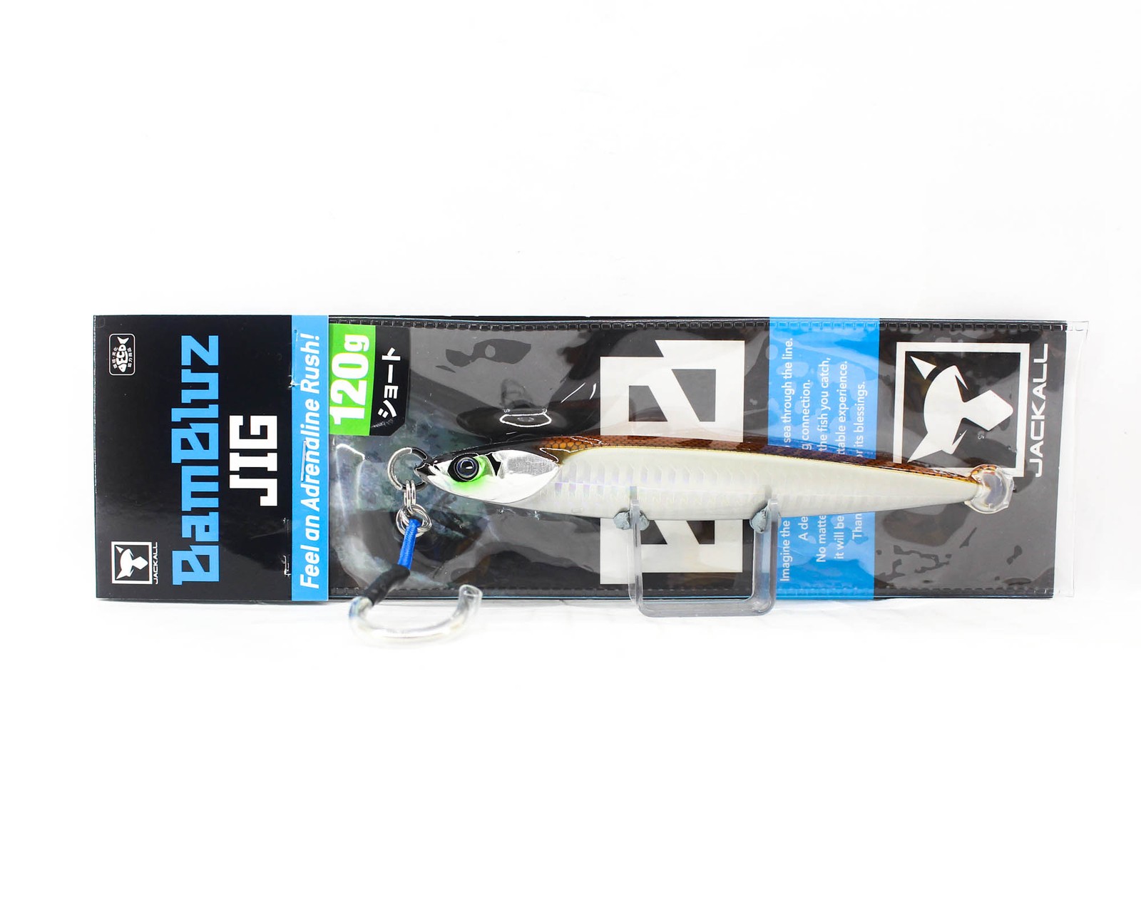 Jackall Metal Jig Bambluz Short 120 grams Ikanago Shoulder Glow (2711)