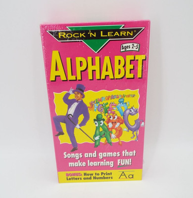 Rock 'N Learn Alphabet VHS 1998 New Sealed