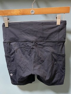 "Corto Lululemon para mujer talla 6 negro F&F tiro alto no reflectante 6"""