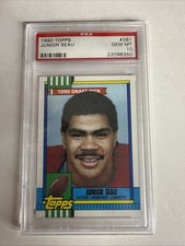 1990 Topps Tiffany #381 JUNIOR SEAU PSA 10 Well Centered WOW!! RARE Rookie