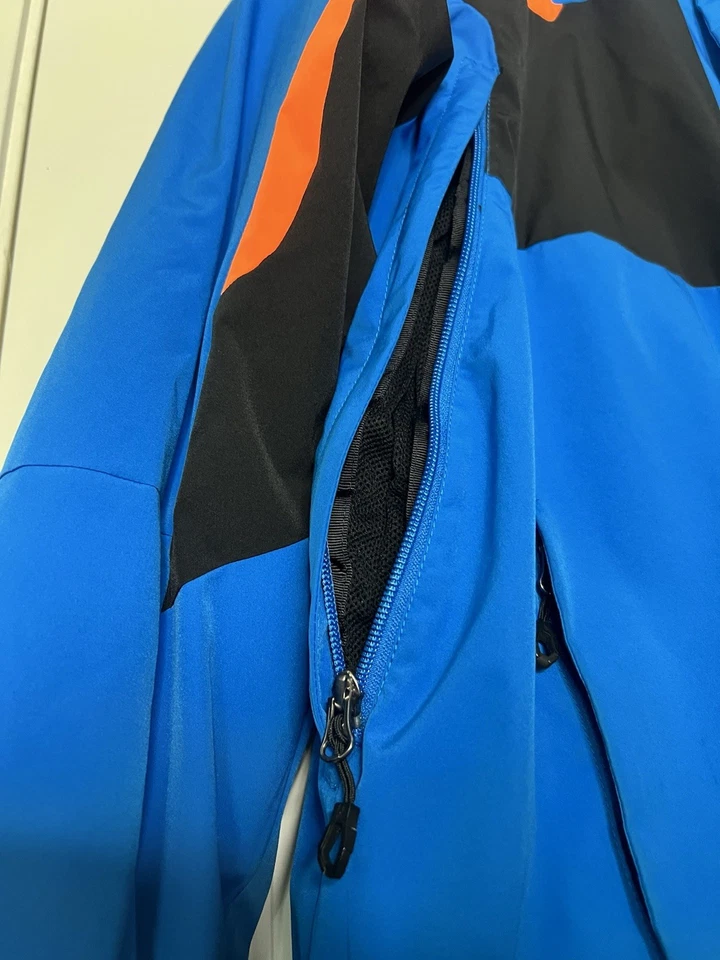 Spyder Ski Snowboarding Jacket Men’s Large Blue Black Orange Winter Thinsulate - Image 2 of 4