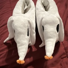Disney The Nightmare Before Christmas Zero Plush Slippers White Size 11/12