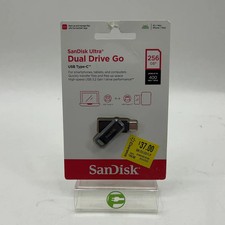 New SanDisk Dual Drive Go 256GB 400MB/s USB-A/USB-C Flash Drive FHD