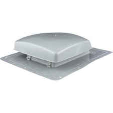 NorWesco 50 Sq. In. UV Resistant Polyethylene Roof Vent, Gray 559451 NorWesco