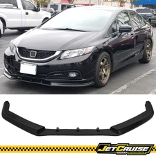 Fits 13-15 Honda Civic Sedan IKON V3 Style Front Bumper Lip Spoiler Splitter PU