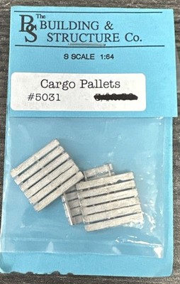 Building & Structure Co. S Scale Kit #5031 Cargo Pallets Sn3, Sn2 1:64 New
