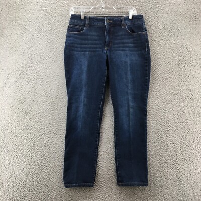 Chicos So Slimming Jeans Womens 0.5 (Actual 31x27) Blue Dark Wash 5 Pockets  | eBay