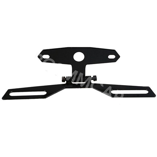 Motorcycle Tail Tidy License Plate Bracket Black Mount Holder Folding Adjustable