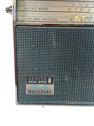 Zenith Solid State FM/AM Multiband Radio Royal 94 Inter-Oceanic Receiver WORKS - Afbeelding 6 van 13