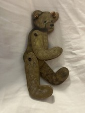 Handcrafted Wooden Teddy Bear With Moving Arms  And Legs
