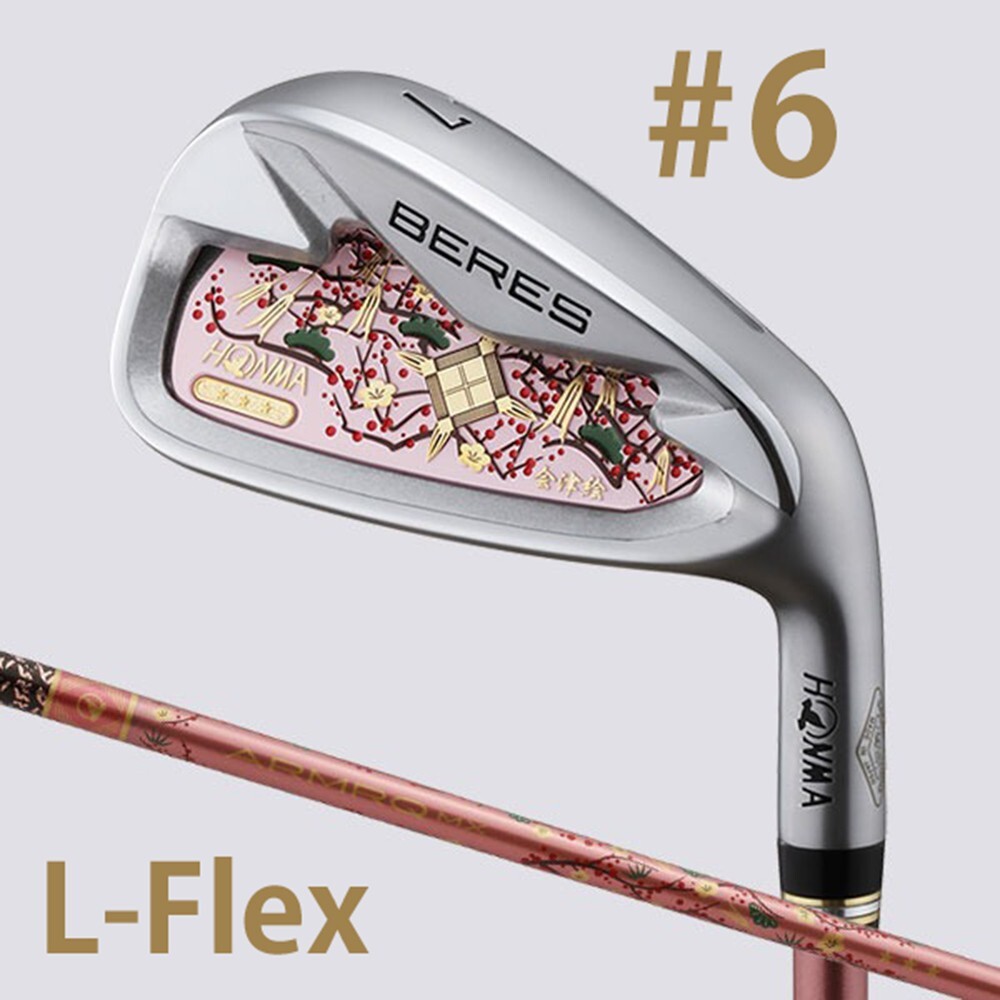 HONMA BERES Aizu 3-Star 6 Iron RH ARMRQ MX 3S Shaft L-Flex Women