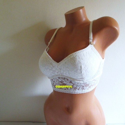 PINK Victoria Secret L/L Strappy Push Up Bralette Set Brazilian Panty Lace - Picture 5 of 12