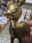 Vintage Plastic Glittery Reindeer Set Of 2 — photo 3