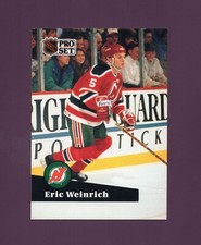 1991 Pro Set Eric Weinrich #133 French Set - New Jersey Devils