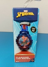 BRAND NEW Marvel Spider-Man Flashing LCD Light up watch