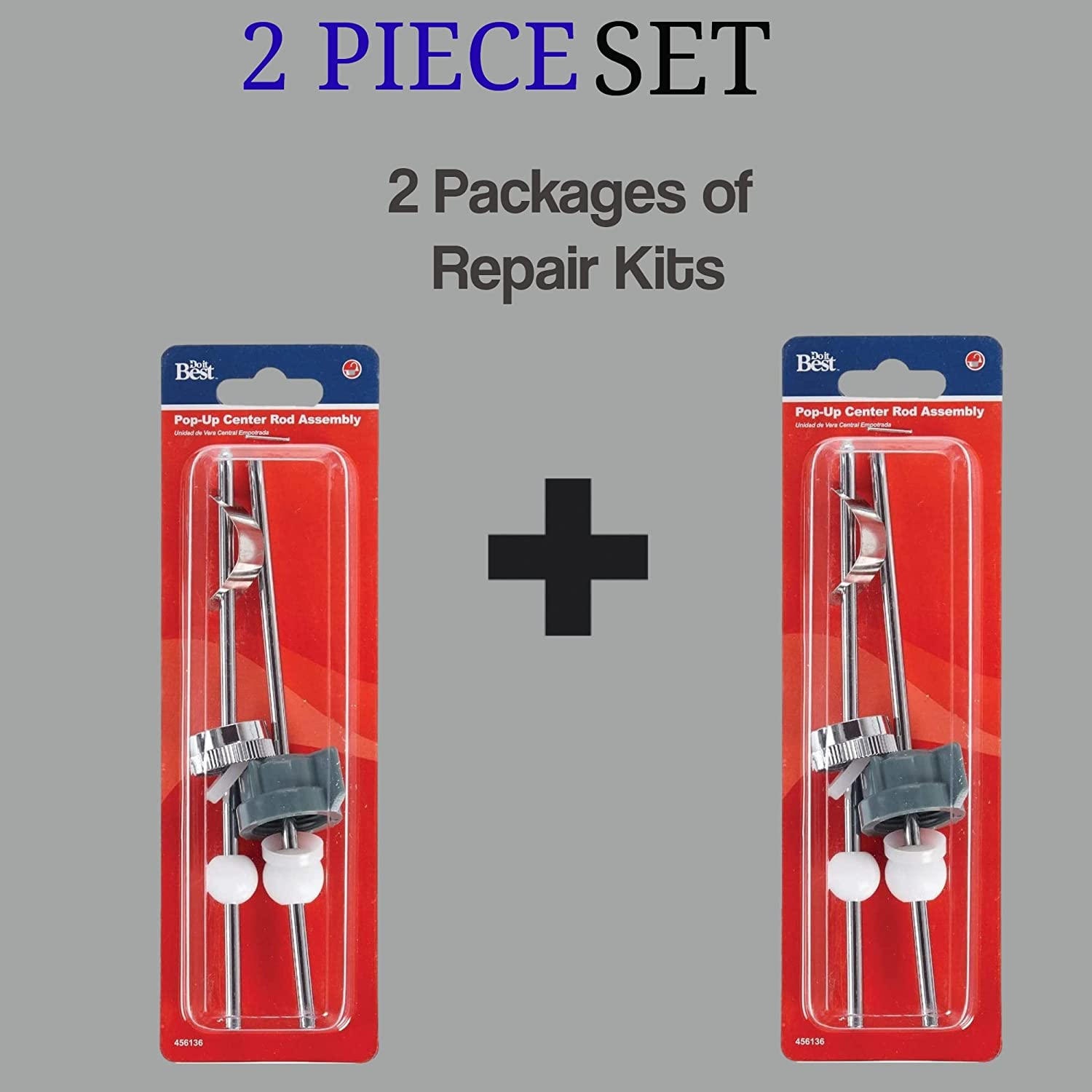 Bathroom Sink Stopper Pop up Center Assembly Ball Rod Lavatory Drain