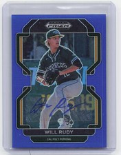 2022 Panini Prizm Draft Picks #PDP162 Will Rudy Base Autographs Blue #/99
