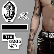 Johnny Silverhand Inspired Arm Tattoo Set - Cyberpunk Temporary Tattoo Set