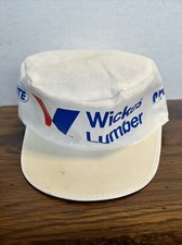 VTG Wickes Lumber Pittsburgh Paints Painters Hat Cap Advertising Promo Made USA