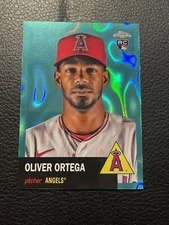 2022 Topps Chrome Platinum Anni Oliver Ortega RC 117/299 Aqua Lava Refractor #90