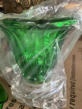 Electric Glass Plug-in Fragrance Lamp/Oil Burner/Wax Warmer/Night Light Green #2