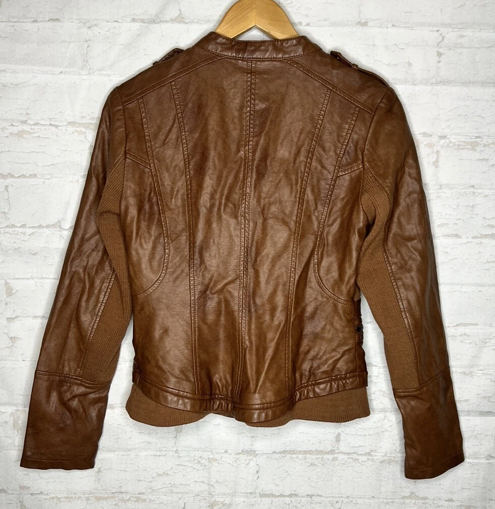 Ana a new best sale approach faux leather jacket
