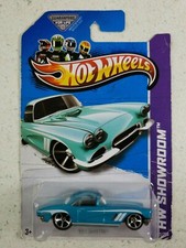 Hot Wheels 2013 HW Showroom '62 Corvette Aqua X1821-09A0H #207