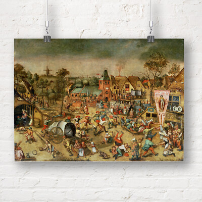 Pieter Bruegel: Die Kermesse vom Fest des heiligen Georg. Fine Art Print/Poster