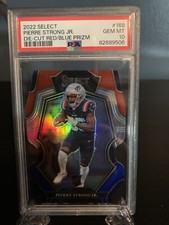 2022 SELECT PIERRE STRONG JR. DIE-CUT RED/BLUE PRIZM Psa 10